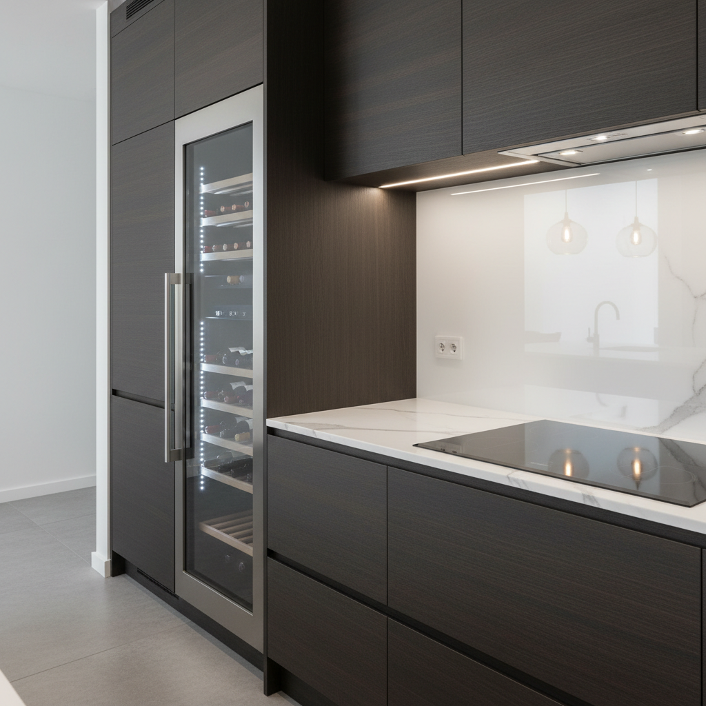 Premium kitchen appliances close-up